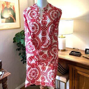 NEW and pristine - delightful embroidered mini dress/tunic/coverup